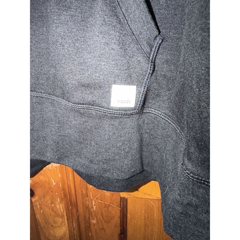 Vuori Men's XL Ponto Performance Half Zip Hoodie Black 1/2 Zip V244 Dream Knit - Picture 2 of 9